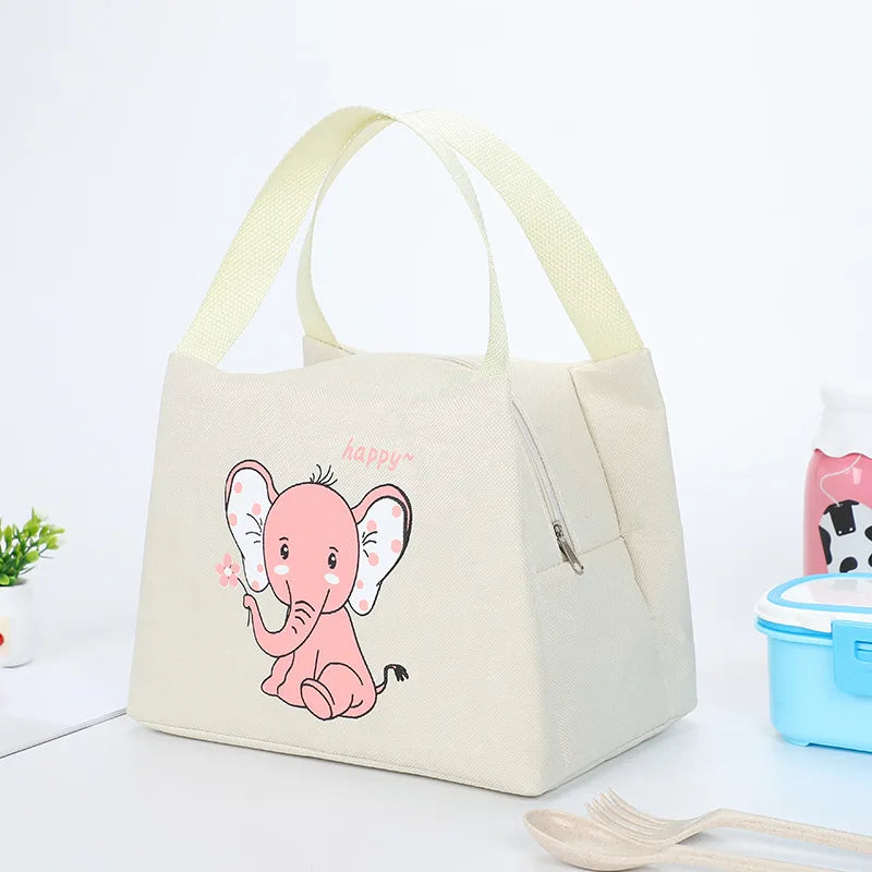 Cartoon Waterproof Insulated Lunch Bag Tote