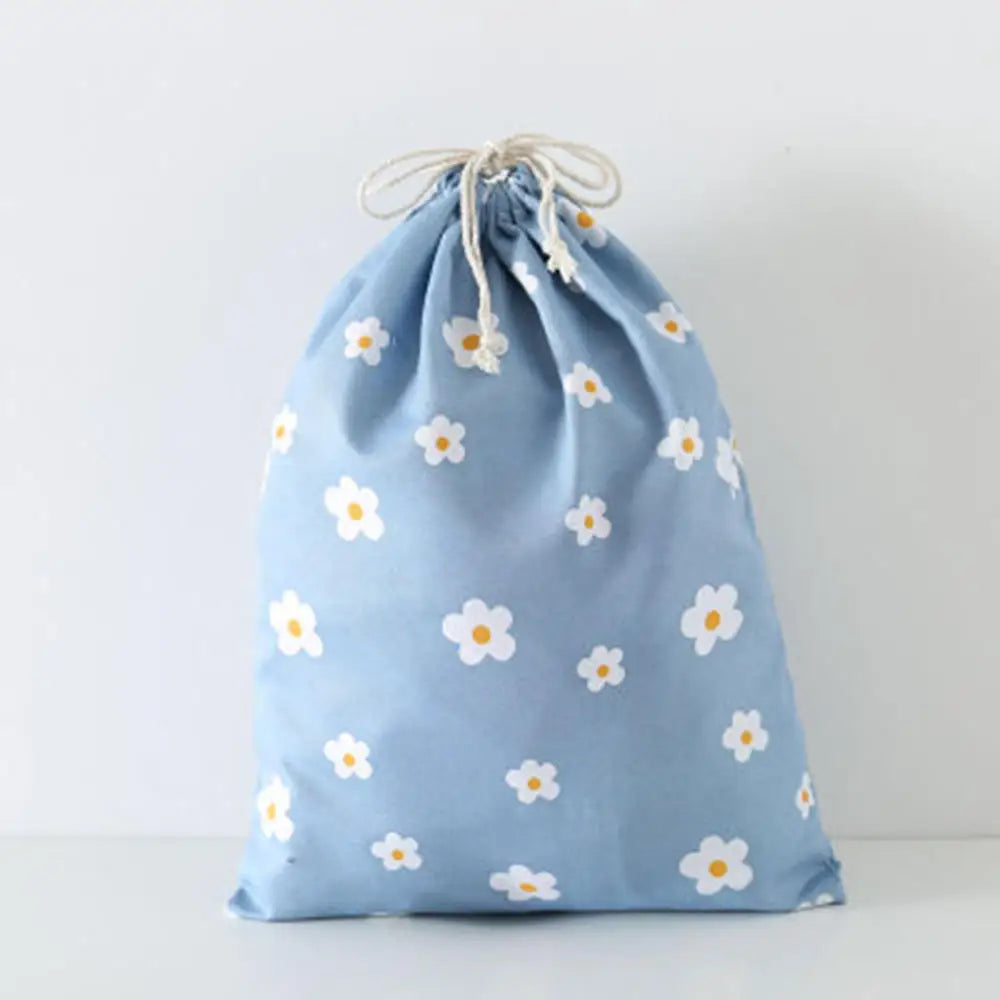 Canvas Drawstring Bag Fashion Backpack Cotton Linen Shopping Bag