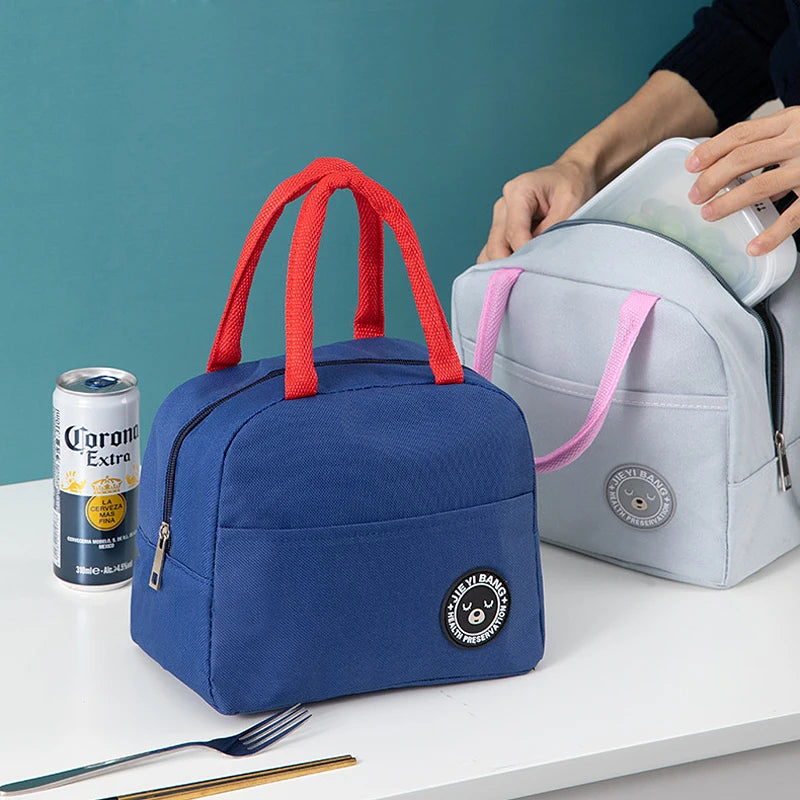 Functional Pattern Cooler bag Lunch Box Portable Insulated Canvas Lunch Bag Thermal Food Picnic Lunch Bags For Women Kids