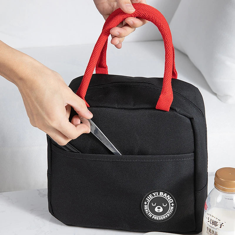 Functional Pattern Cooler bag Lunch Box Portable Insulated Canvas Lunch Bag Thermal Food Picnic Lunch Bags For Women Kids