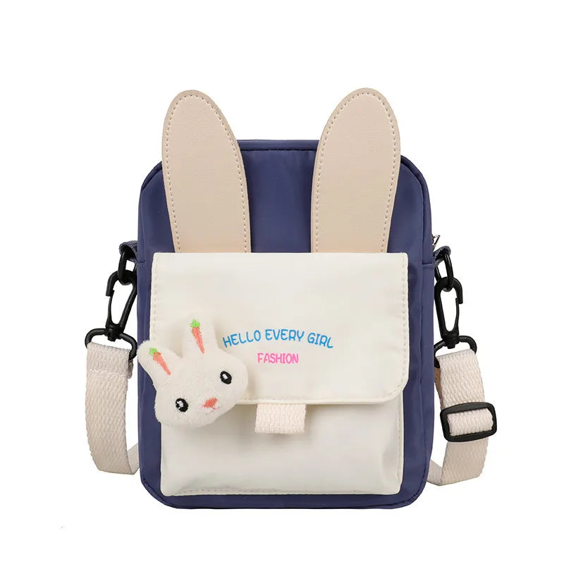 Cartoon Rabbit Waterproof Nylon Crossbody Phone Bag