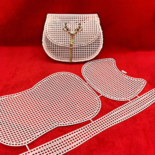 Horseshoe Bag Mesh Knitting Lining Weaving Plastic Mesh Sheet Accessories Velvet DIY Hok Trim Tools Easy Knit Helper Accesorios