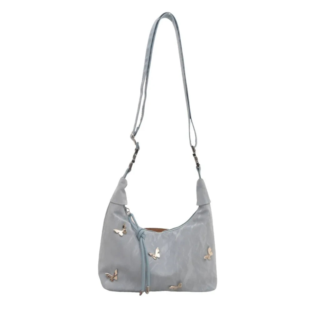 PU Leather Butterfly Crossbody Tote Bag Women Handbag