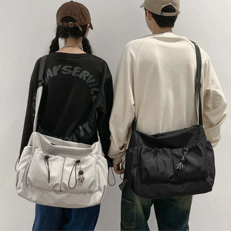 High-capacity Unisex Shoulder Crossbody Bag Large Men Nylon Messenger Bags for Student Brand Book Bags Women Handbag Satchels