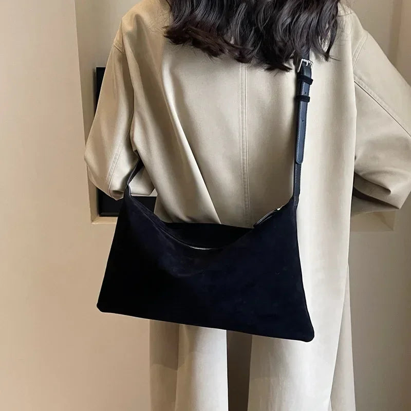 This Year New Lazy Style Retro Single Shoulder Underarm Bag Minimalist Tote Bag Large Capacity Commuting Bag Crossbody Bags