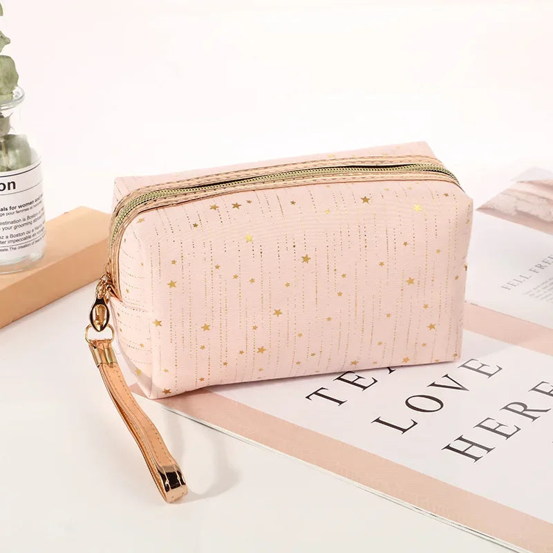 Fashion Women's Cosmetic Bag Beauty Makeup Organizer Pouch Travel Wash Make Up Case Toiletry Organizer Bag