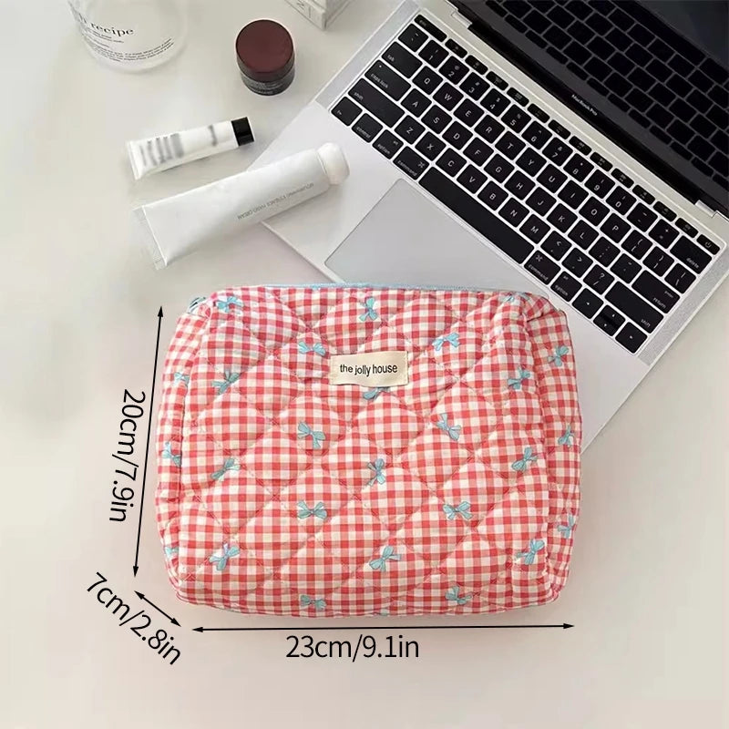 Large Capacity Makeup Bag Multifunction Wash Pouch Portable Toiletry Bag Cosmetic Zipper Pouch Handbag 파우치