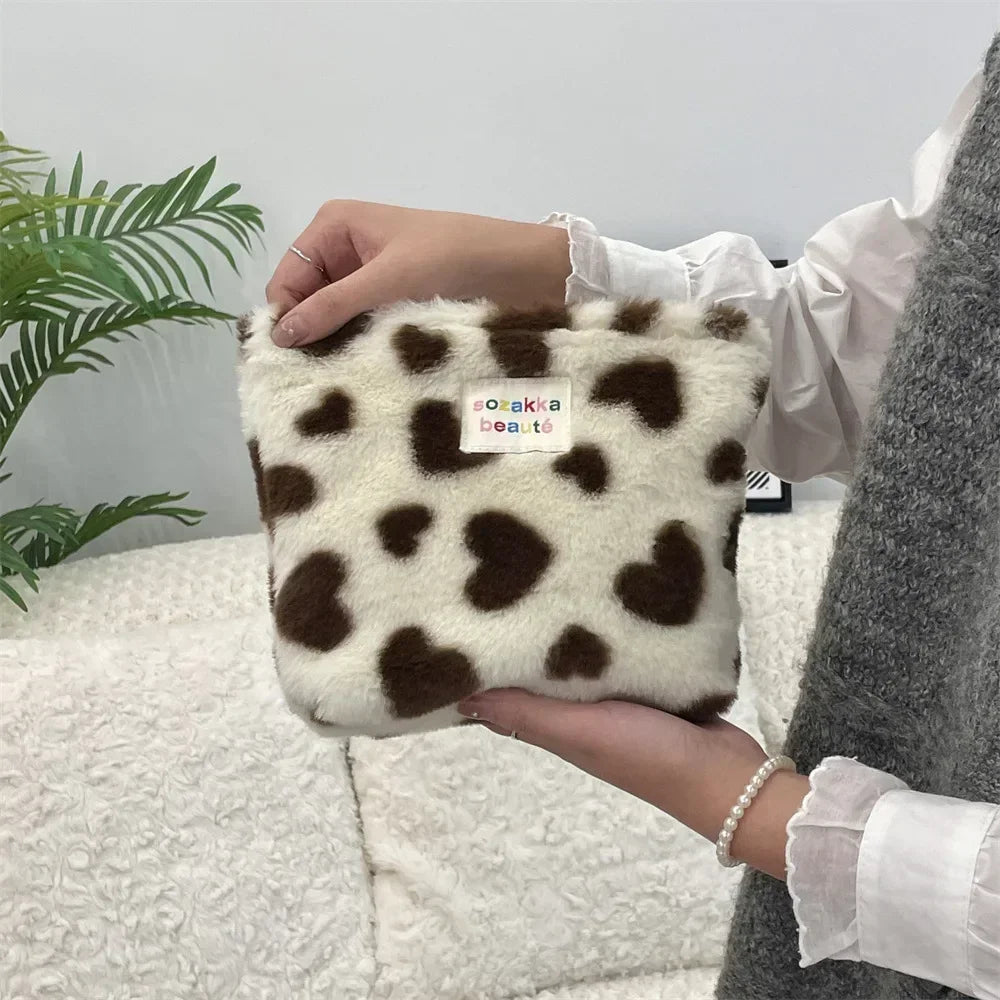 Large Capacity Cosmetic Bag Fashoin New Leopard Print Women Portable Cosmetic Storage Bag Travel Storage Make Up Organizer Case