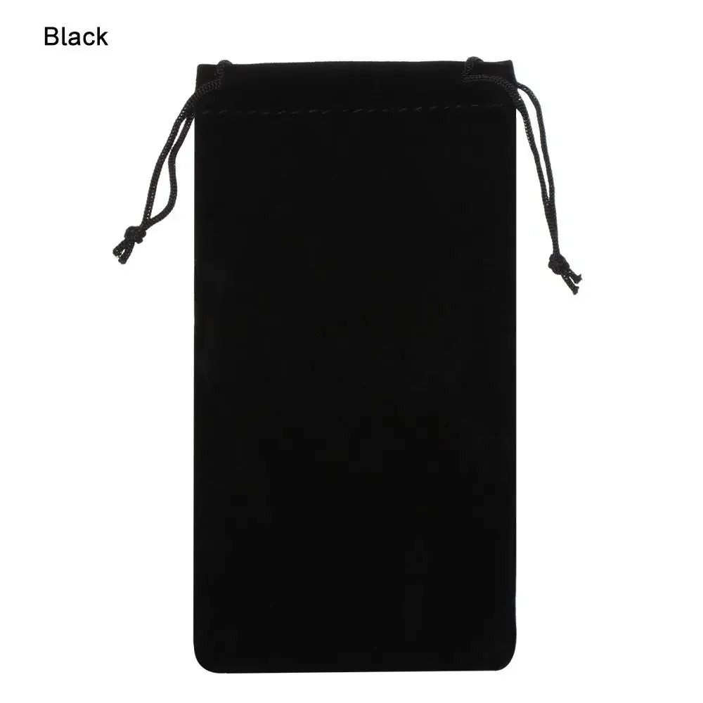 Portable Solid Color Drawstring Pouch Sunglasses Bags Myopia Customized Glass Case Soft Fabric Eyeglasses Bag