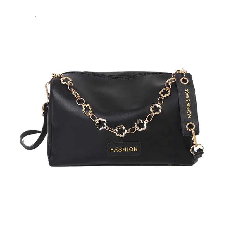 PU Leather Chain Crossbody Bag