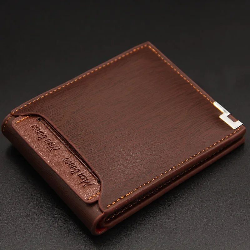 2025 New Men's Wallet Leather Bifold Wallet Slim Fashion Credit Card/ID Holders and Inserts Coin Purses Luxury Business Wallet