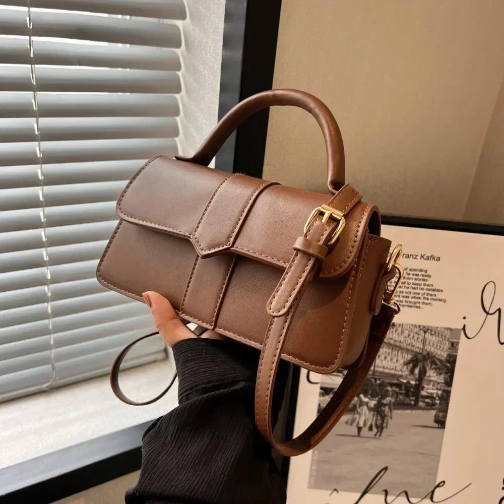 Pu Leather Shoulder Bag for Women Handbag  Fashion Crossbody Bags Vintage Underarm Bag Square Satchel Сумка Женская 2025 Тренд