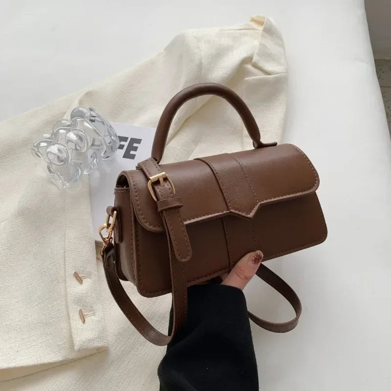 Pu Leather Shoulder Bag for Women Handbag  Fashion Crossbody Bags Vintage Underarm Bag Square Satchel Сумка Женская 2025 Тренд