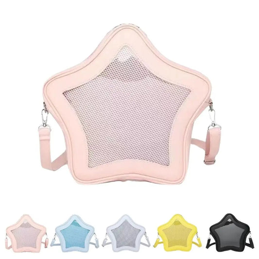 Star-Shaped Waterproof Transparent Ita Bag School Backpack