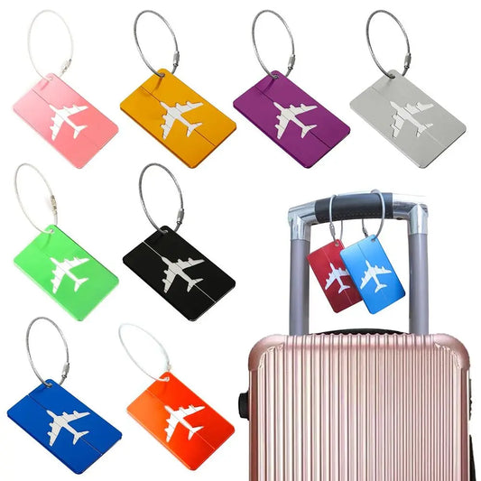 Aluminum Luggage Tags Travel ID Labels