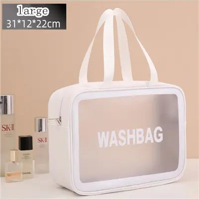 Portable Travel Wash Bag Female Transparent Waterproof Makeup Storage Pouch Large Capacity Cosmetic Organizer Beauty Women Case