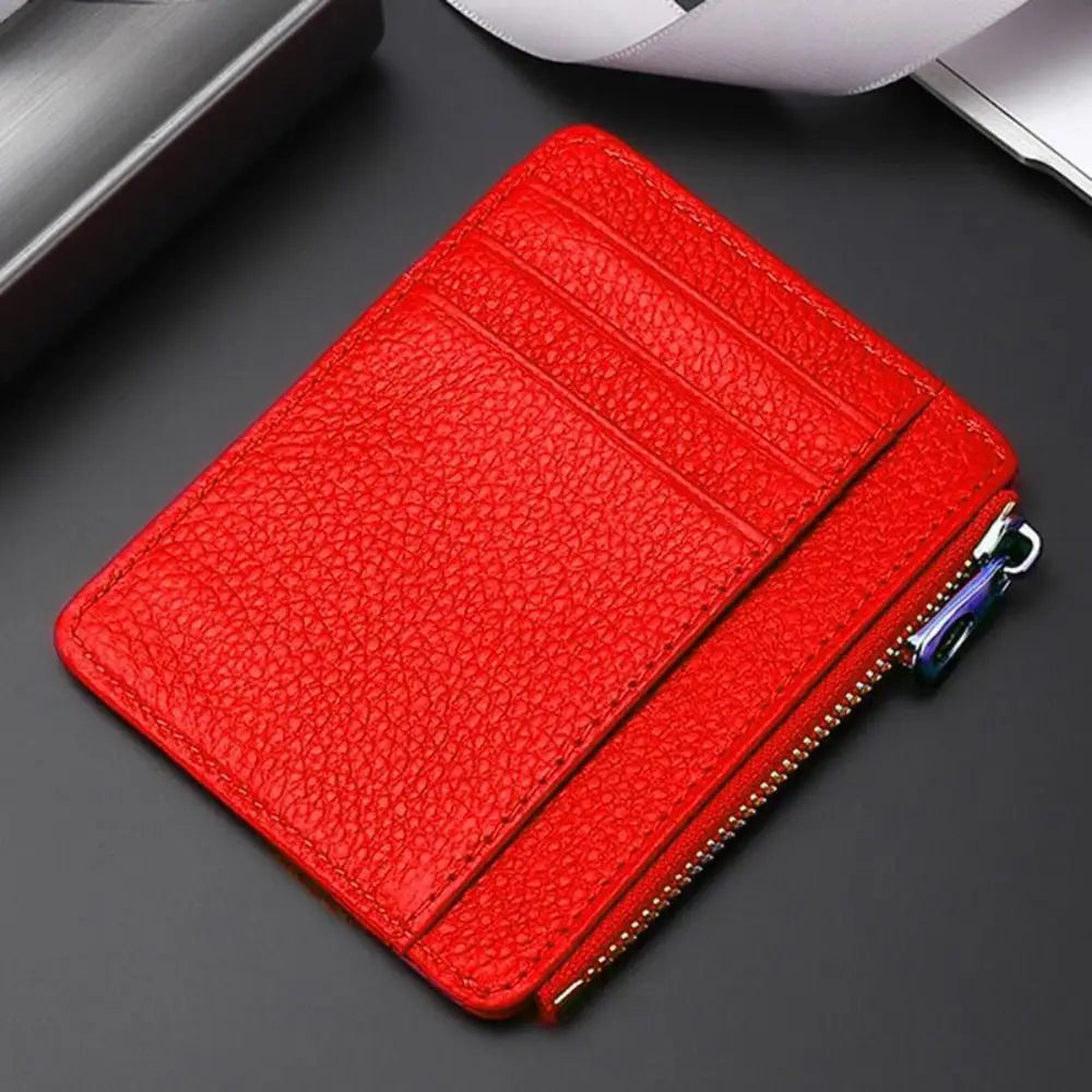 Leather Purses ID Card Holder Colorful Bank Credit Card Box Multi Slot Slim Card Case Wallet Women Men Business Card Cover