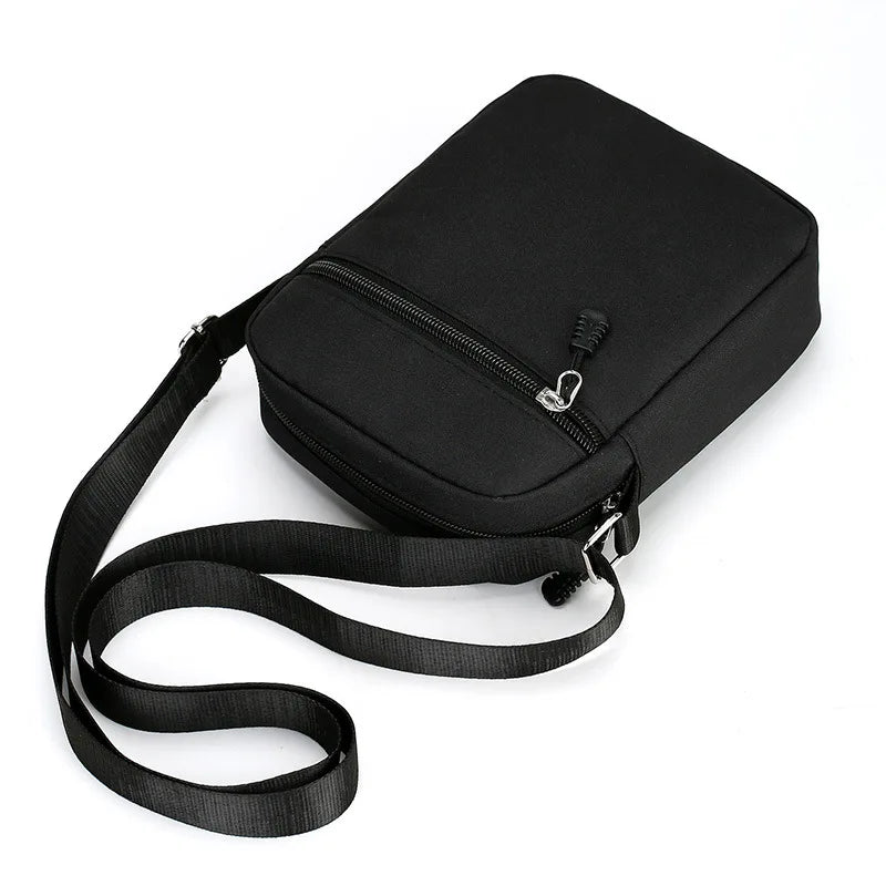 Oxford Shoulder Bag Durable Mini Black Mobile Phone Bag Waist Pack Men Crossbody Bags Man Bag Handbag bolso de mano