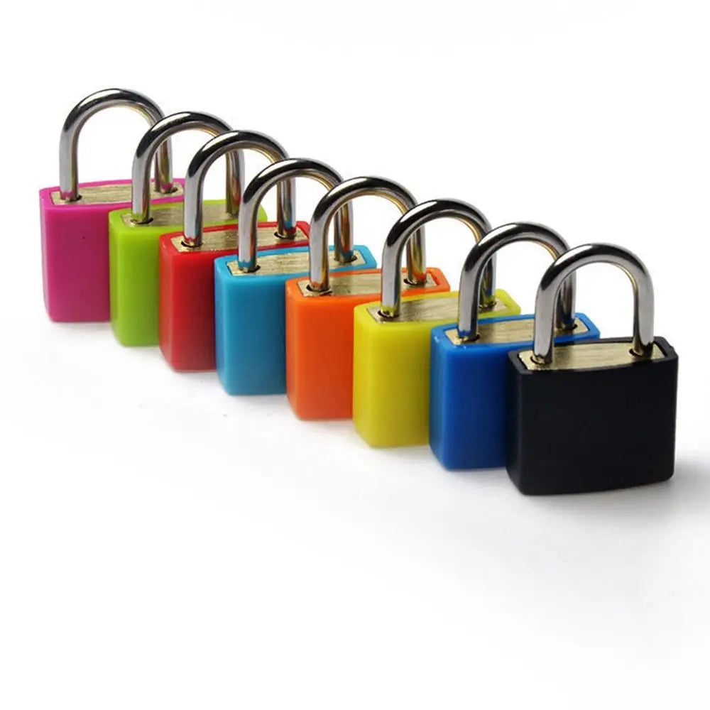 23mm Small Mini Strong Steel Padlock Travel Suitcase Diary Lock Luggage Anti-Theft Security Padlocks with 2 Keys Travel Supplies