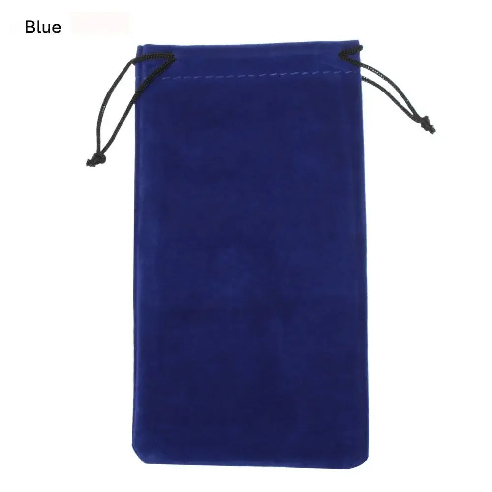 Portable Solid Color Drawstring Pouch Sunglasses Bags Myopia Customized Glass Case Soft Fabric Eyeglasses Bag