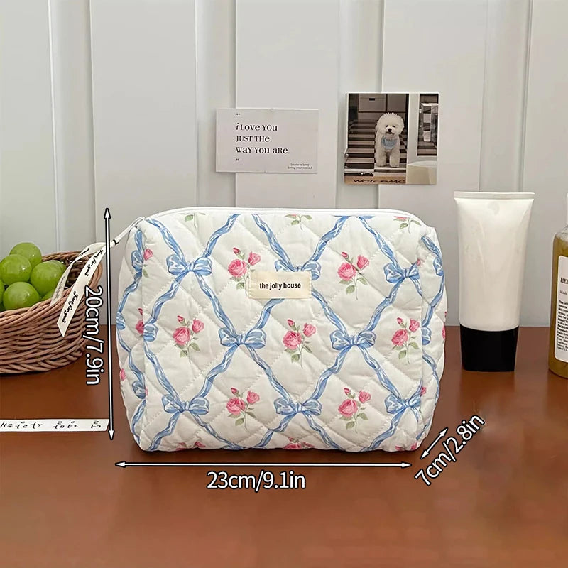 Large Capacity Makeup Bag Multifunction Wash Pouch Portable Toiletry Bag Cosmetic Zipper Pouch Handbag 파우치