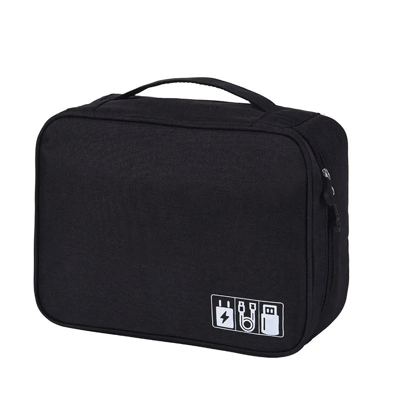 Travel Closet Organizer Case for Headphones Storage Bag Digital Portable Zipper Accessories Charger Data Cable USB Cosmetics