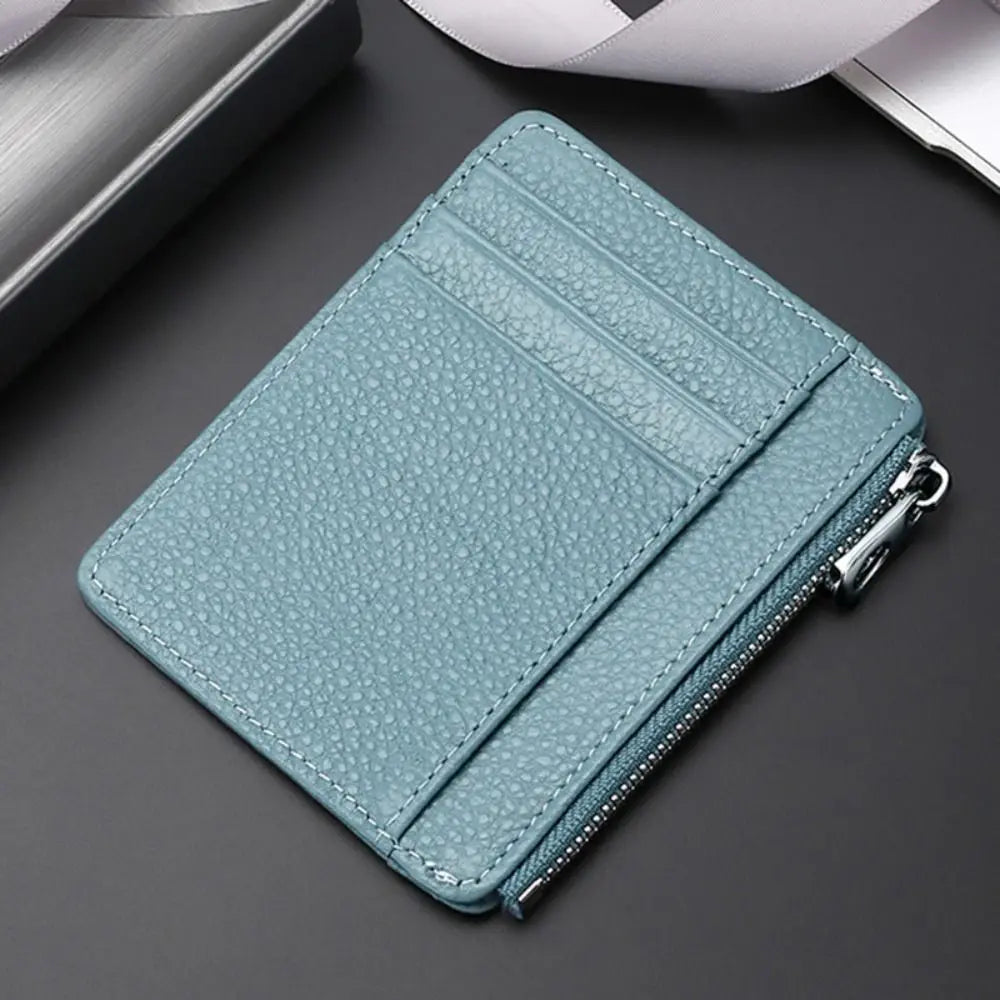 Leather Purses ID Card Holder Colorful Bank Credit Card Box Multi Slot Slim Card Case Wallet Women Men Business Card Cover