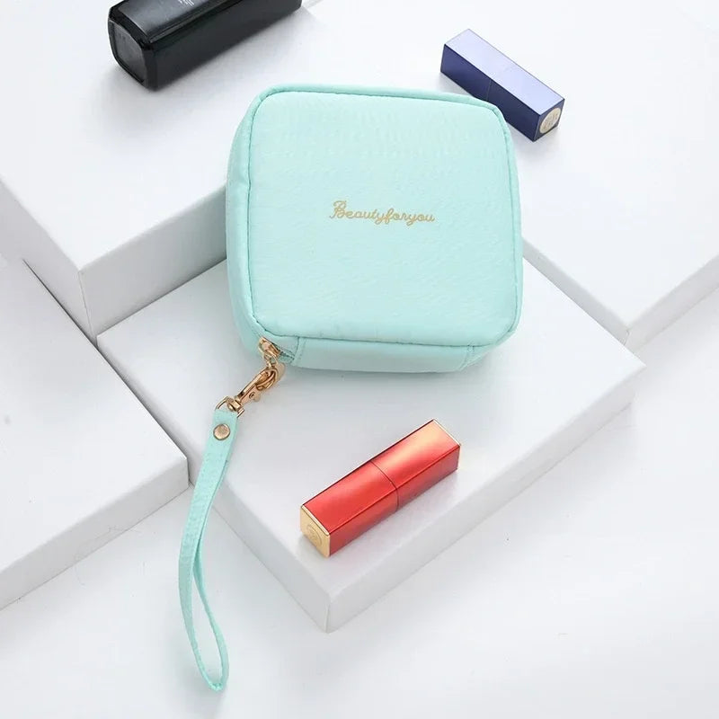 Fashion Korean Women Cosmetic Bag Lipstick Makeup Bag Organizer with Zipper Purses Pouch