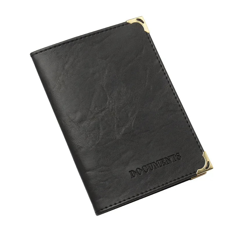 1Pc Russian Auto Driver License Cover Unisex Formal Bag PU Leather Solid Cover for Car Driving Documents Card Credit Holder Case