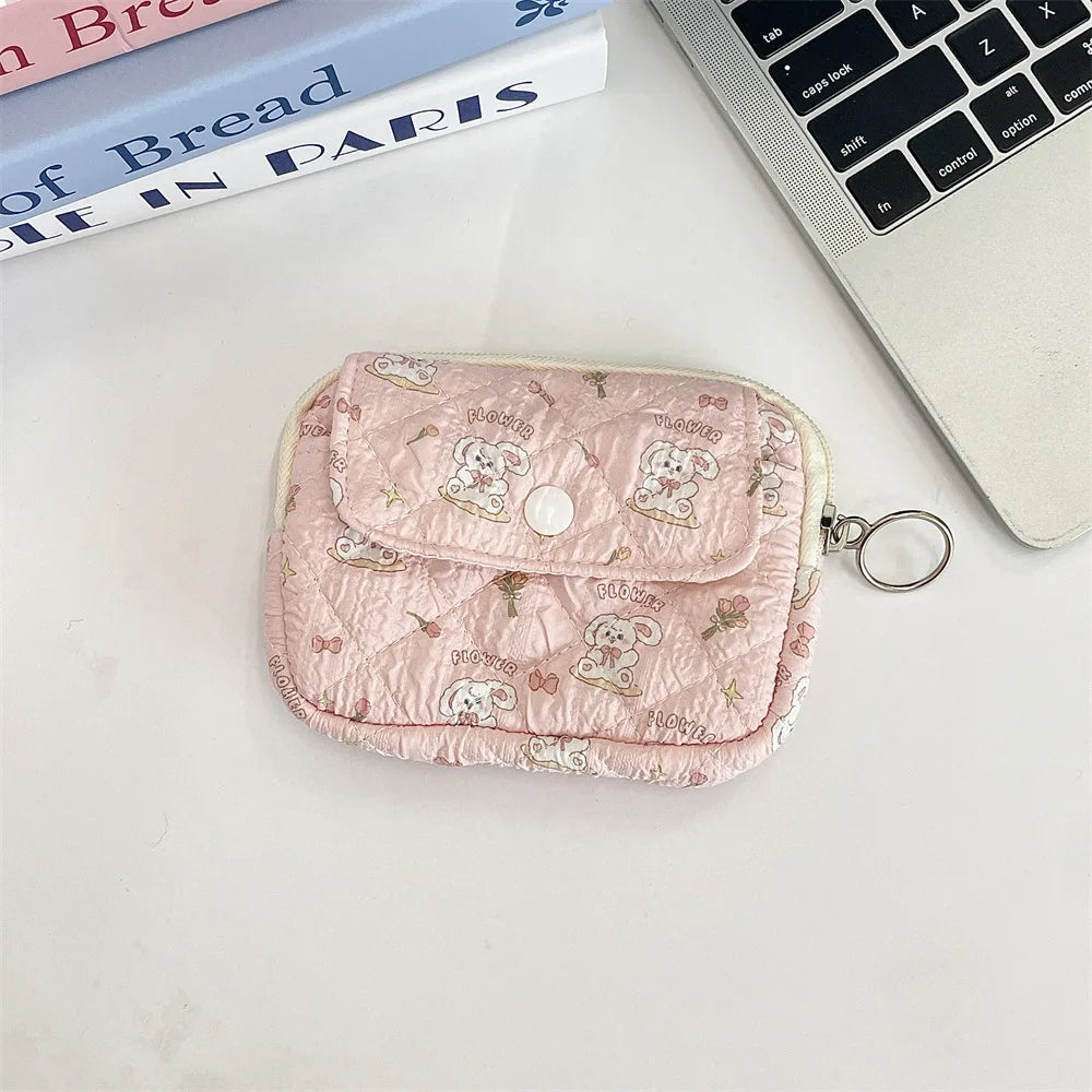 Cute Cartoon Multifunctional Coin Purse Kawaii Wallet Portable Coin Bag Key Earphone Coin Organizer Pouch Zipper Bag Kids Gift