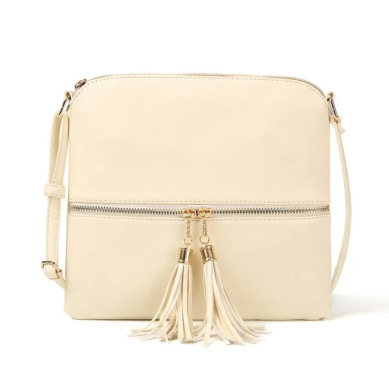 Tassel Small Messenger Bag for Women - Fashion Chain Crossbody Shoulder Bag