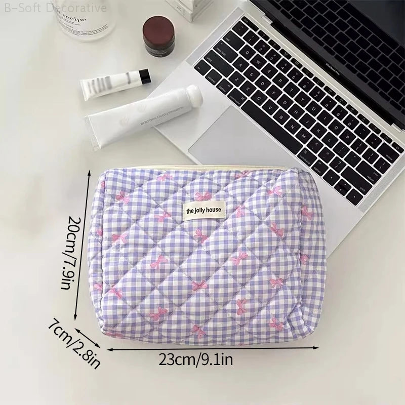 Portable Cosmetic Storage Bag Large Capacity Cosmetic Pouch Women Travel Makeup Case Female Zipper Organizer Handbag Pouch 파우치