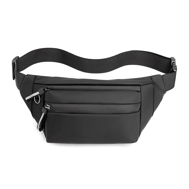 Men's Waterproof Belt Bag Chest Pack Waist Bag Outdoor Sports Fanny Pack Travel Shoulder Bag