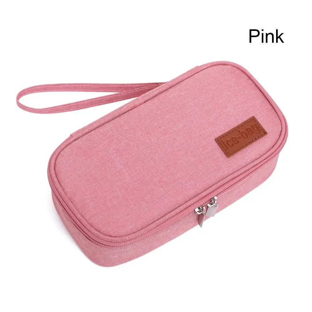 Waterproof Diabetic Insulin Cooling Bag Carry-on Protector Pill Refrigerated Ice Pack Drug Freezer for Diabetes Medicla Cooler