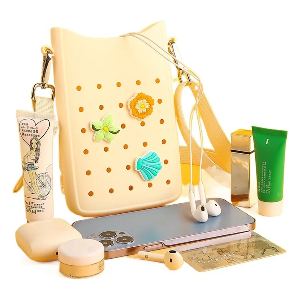 Large Waterproof Silicone Crossbody Beach Tote Bag