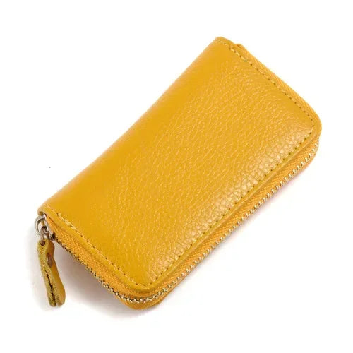 Fashion Vintage Genuine Leather Wallet Men Women Multifunction Zipper Key Case Bag Key Holder Housekeeper Keys Organizer