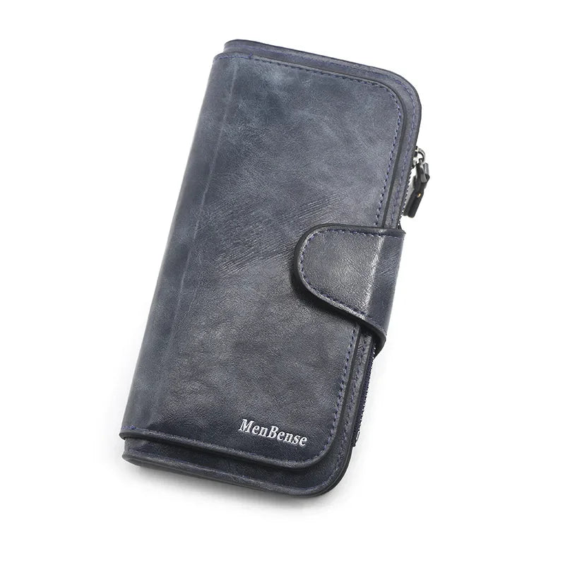 Women's Wallet Made of Leather Wallets Three Fold VINTAGE Womens Purses Mobile Phone Purse Female Coin Purse Carteira Feminina