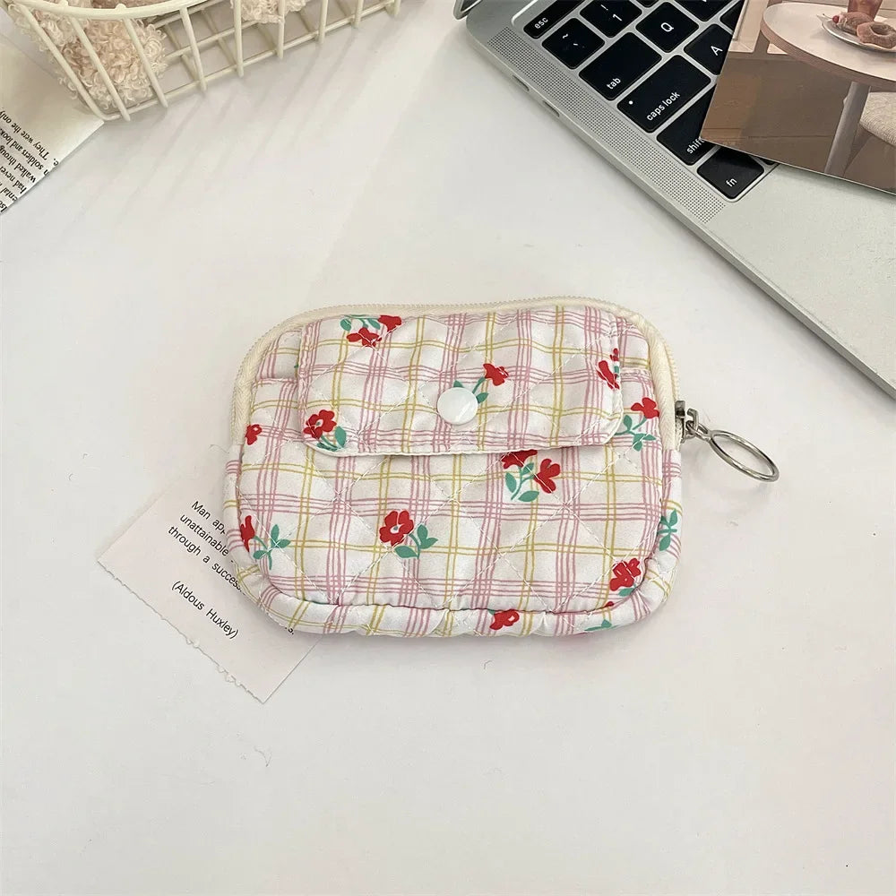 Cute Cartoon Small Travel Cosmetic Lipstick Earphone Card Portable Storage Bag Purse Women Gift Pouch Make Up Bags Organizer