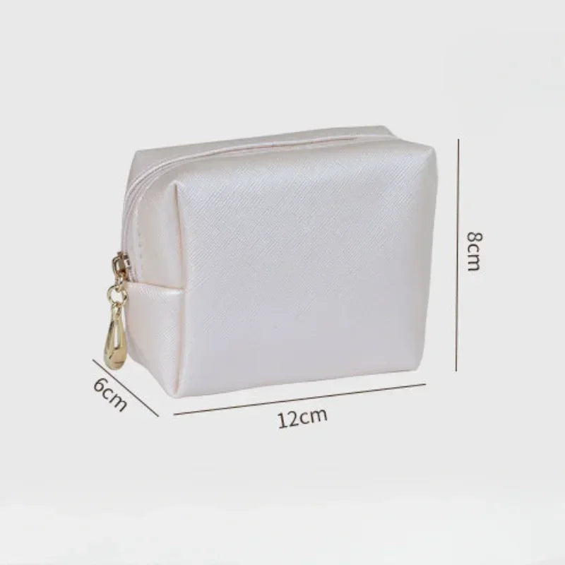 Fashion Women's Portable Cosmetic Bag Mini Jewelry Bag Lipstick Bag Travel Small Makeup Organizer Storage Bag