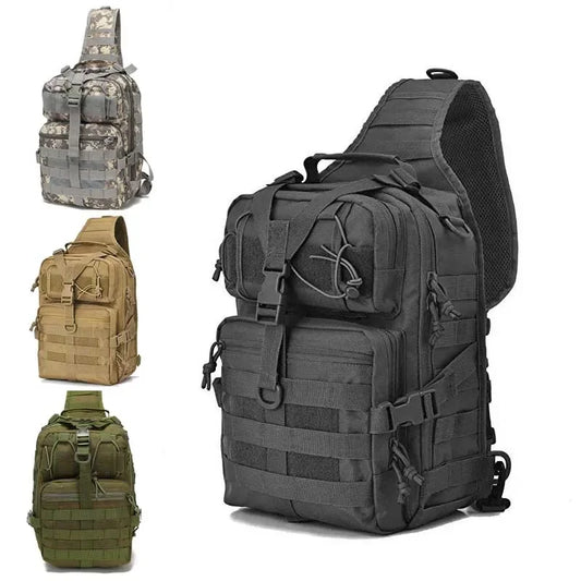 Men's Tactical Sling Bag Waterproof Backpack Outdoor Hiking Camping