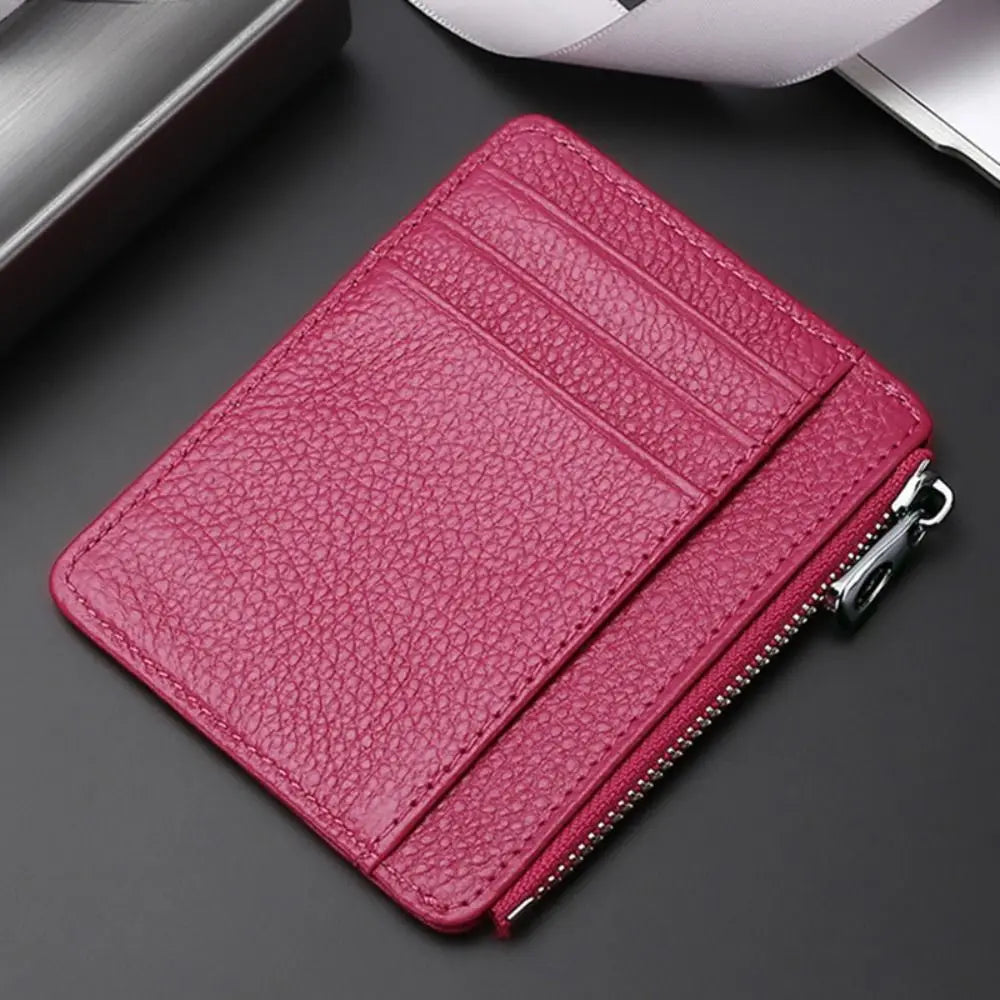 Leather Purses ID Card Holder Colorful Bank Credit Card Box Multi Slot Slim Card Case Wallet Women Men Business Card Cover