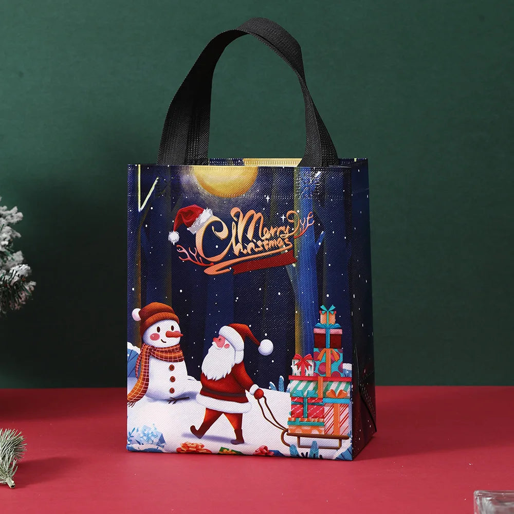 Christmas Non-woven Fabric Gift Bags Waterproof Eco-friendly Tote Handbags Party Supplies