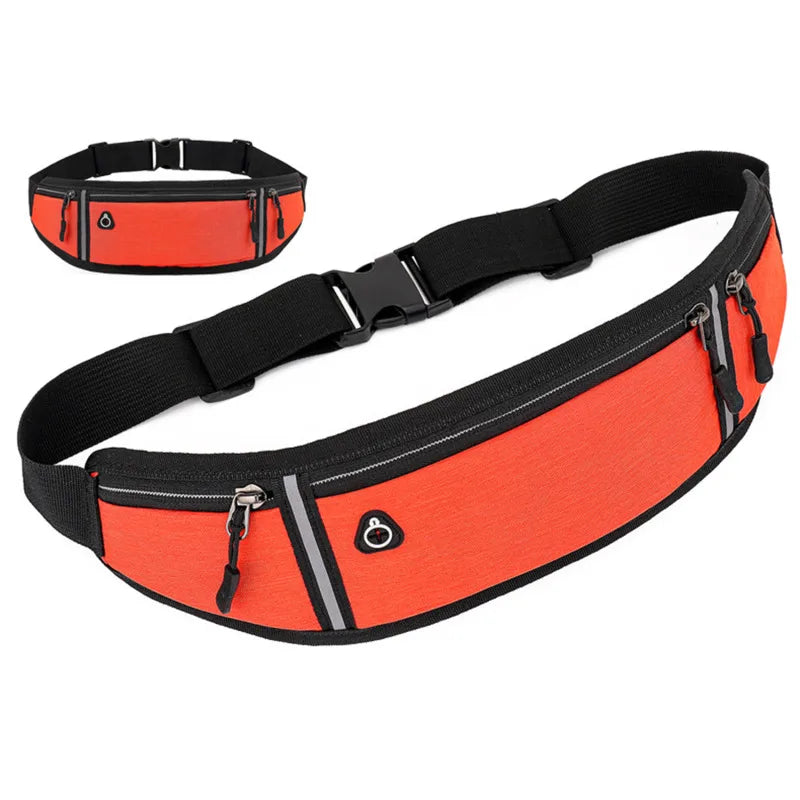 Professional Running Waist Bag Sports Belt Pouch Mobile Phone Case Men Women Hidden Pouch Gym SportsBags Running Belt Waist Pack