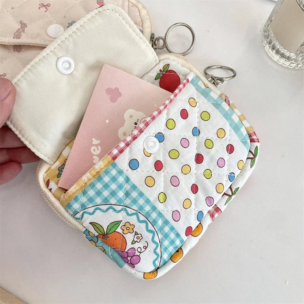 Cute Cartoon Small Travel Cosmetic Lipstick Earphone Card Portable Storage Bag Purse Women Gift Pouch Make Up Bags Organizer