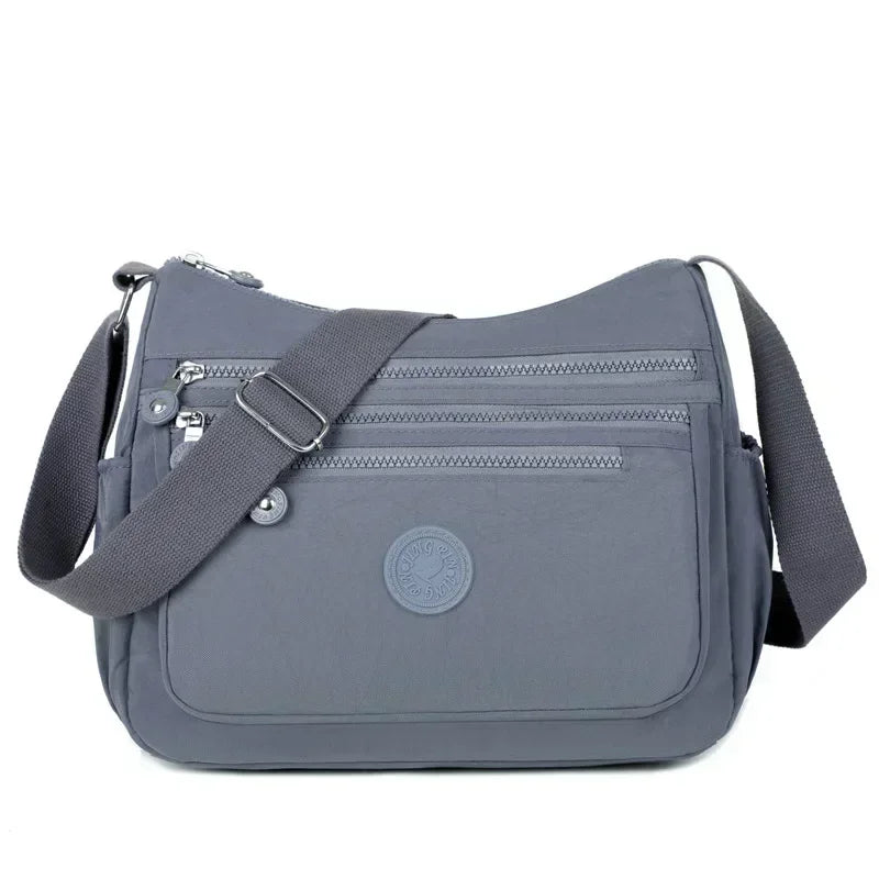 Women's Messenger Large Capacity Shoulder Bag Polyester Fashion Cosmetic Bag Simple and Versatile Handbag Crossbody Bag Purses