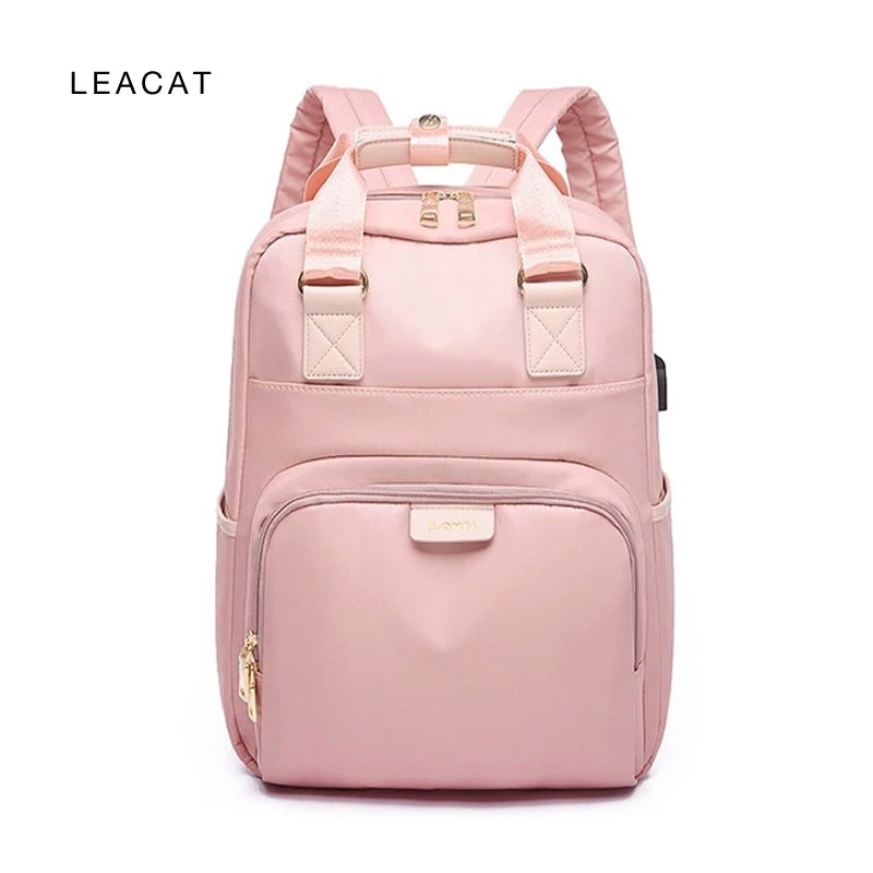 Women's Waterproof USB Laptop Backpack 15.6 Inch