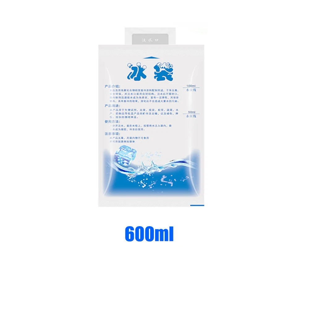 Thicken Reusable Ice Bag Water Injection Icing Cooler Bag Pain Cold Compress Drinks Refrigerate Food Keep Fresh Gel Dry Ice Pack