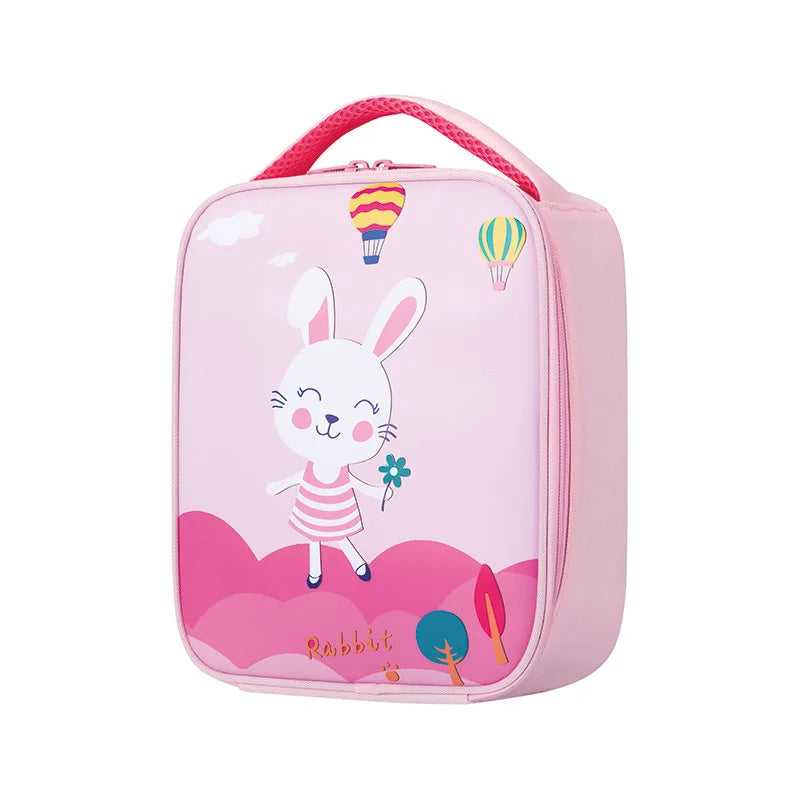 Cartoon Thermal Lunch Bags Portable Cooler Pouch for Kids Bento Storage