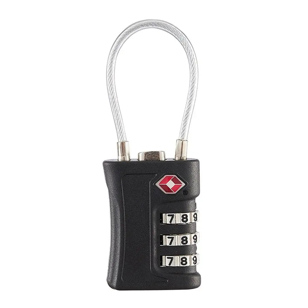 Portable Travel Cabinet Locker Luggage Password Lock 3 Digit Combination Lock Contrast Color Padlock TSA Customs Code Lock