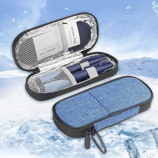 Portable Insulin Cooling Bag Glaciated Cold Storage Bag Medicine Travel Pocket Cooler Pen Bag Pack Drug Freezer Pen Bag